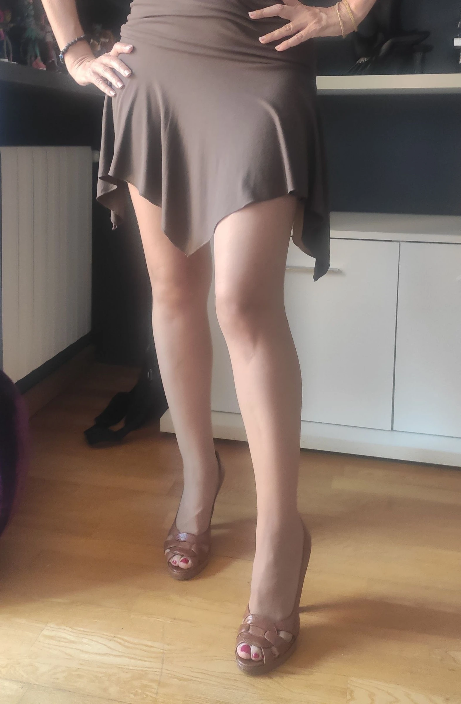 Italian Pollini leather peep toes – photo 10